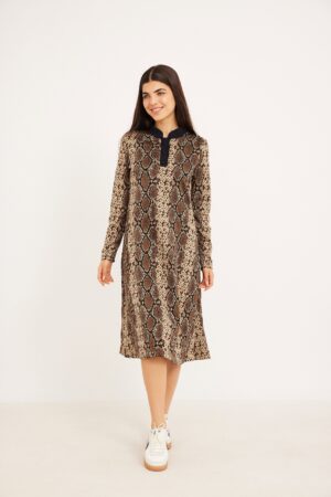 שמלת A מנומרת