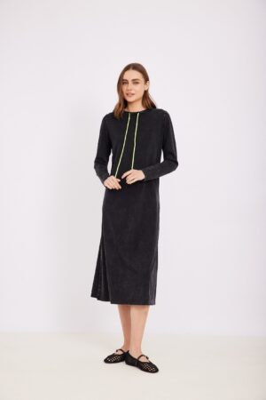 כותנת גינס שחור