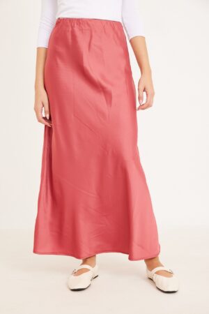 חצאית סאטן קורל