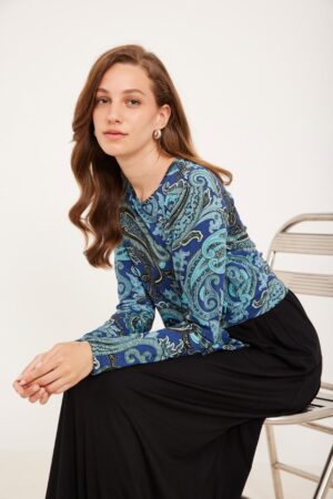 שמלת הנקה פייזלי צבעוני