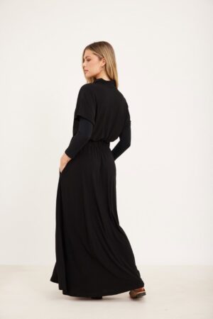 שמלת לייקרה פרחים רקומים