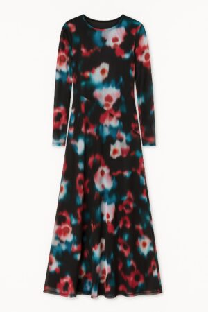 שמלת ערב פרחוניות אופנתית לנשים, נוחות ללבוש, עיצוב אופנתי ומרשים.