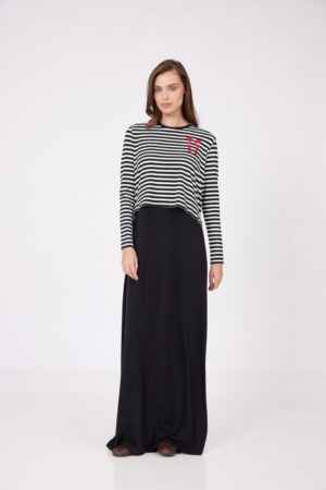 כותנת פסים פפיון