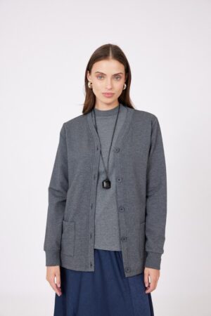 קרדיגן בלייזר אפור