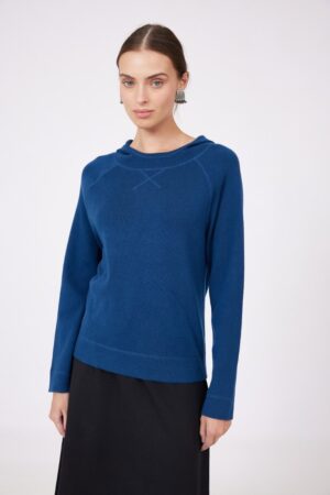 סריג קפוצ'ון כחול