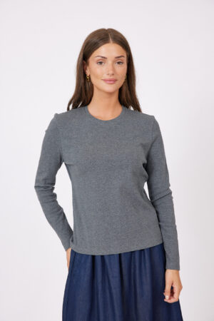 חולצת בייסיק אפור