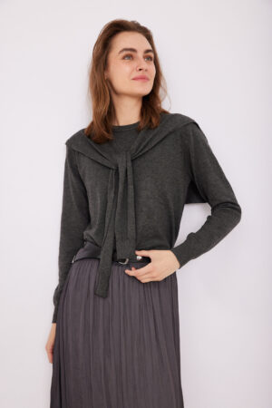 חולצת קשר אפור