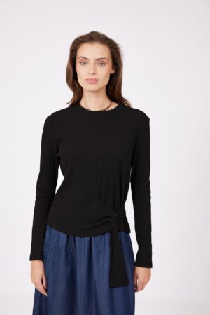 חולצת קשירה שחור