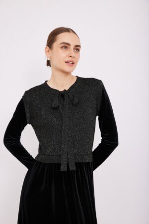 שמלת קטיפה ואפודת לורקס