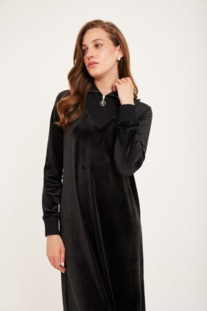 שמלת פפקו צווארון ורוכסן