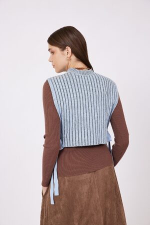 אפודה סריג אינדיגו