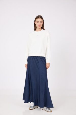 חולצת פוטר יהלומים שמנת